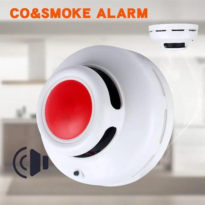 Противопожарный детектор дыма портативные датчики сигнализации для домашняя система охранной сигнализации Крытый туман AlarmDetector звук и светильник сигнализация