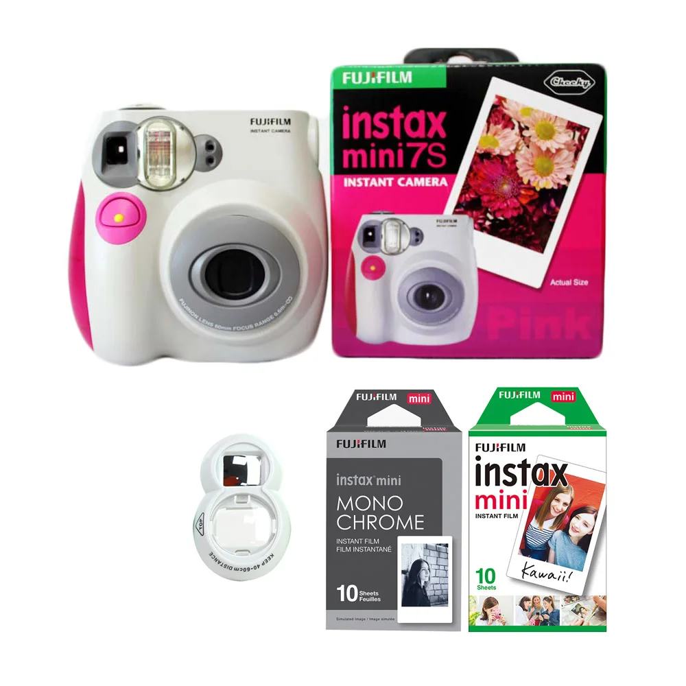 Камера моментальной печати Fujifilm Instax Mini 7s с комплектом пленок (10 листов белого