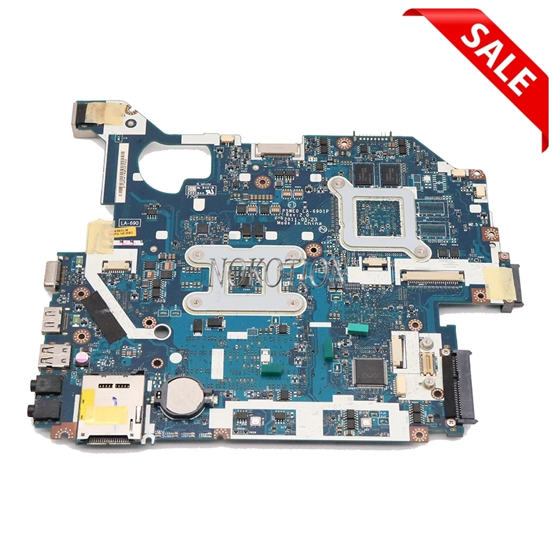 NOKOTION P5WE0 LA-6901P MBRFF02002 MB. RFF02.002 основная плата для acer aspire 5750 5755G NV57H Материнская плата ноутбука HM65 GT520M 1 Гб