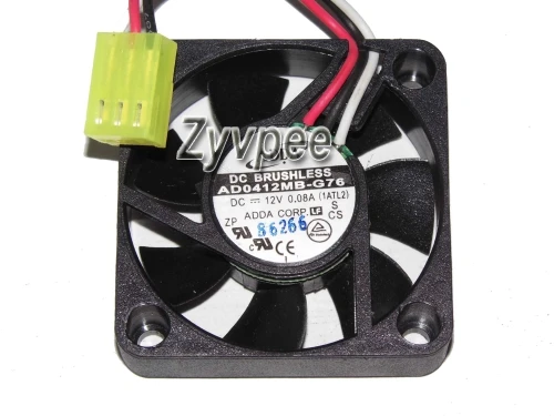 ADDA 4010 AD0412MB-G76 12V 0.08A 3Wire Cooling Fan