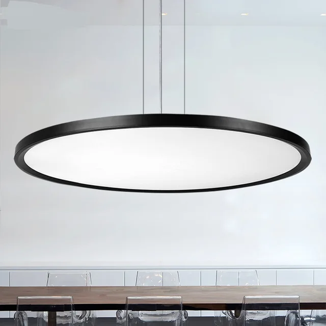 Circular Dining Room Modern Office Lighting Led Hanging Lamp Circular Dining Room Modern Office Lighting Led Hanging Lamp Thin Minimalist Living Pendant Light Neso Zh