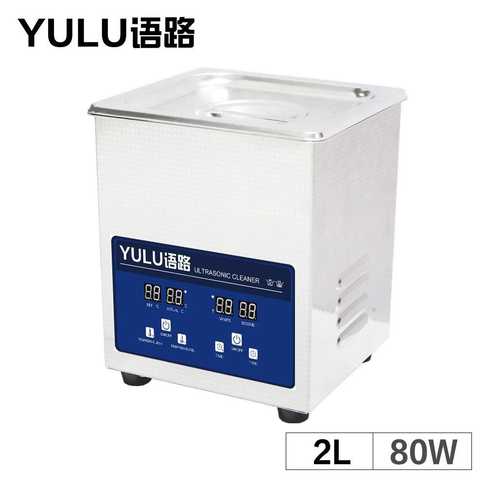 

2L Digital Ultrasonic Cleaner Bath Heat Time Cleaning Ultrasound Tank Metal Mold Degreaser Washer Lab Equipment
