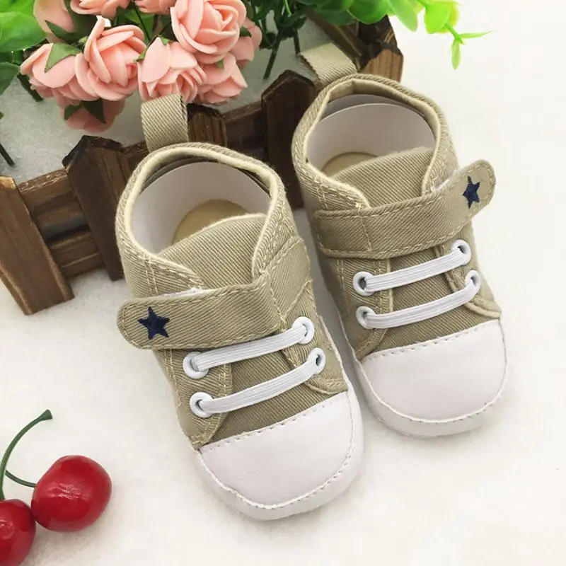 

Hot Infant Toddler Baby Girls Boy Shoes Soft Sole Crib Shoes No-Slip Canvas Sneaker Hot Sale First Walkers