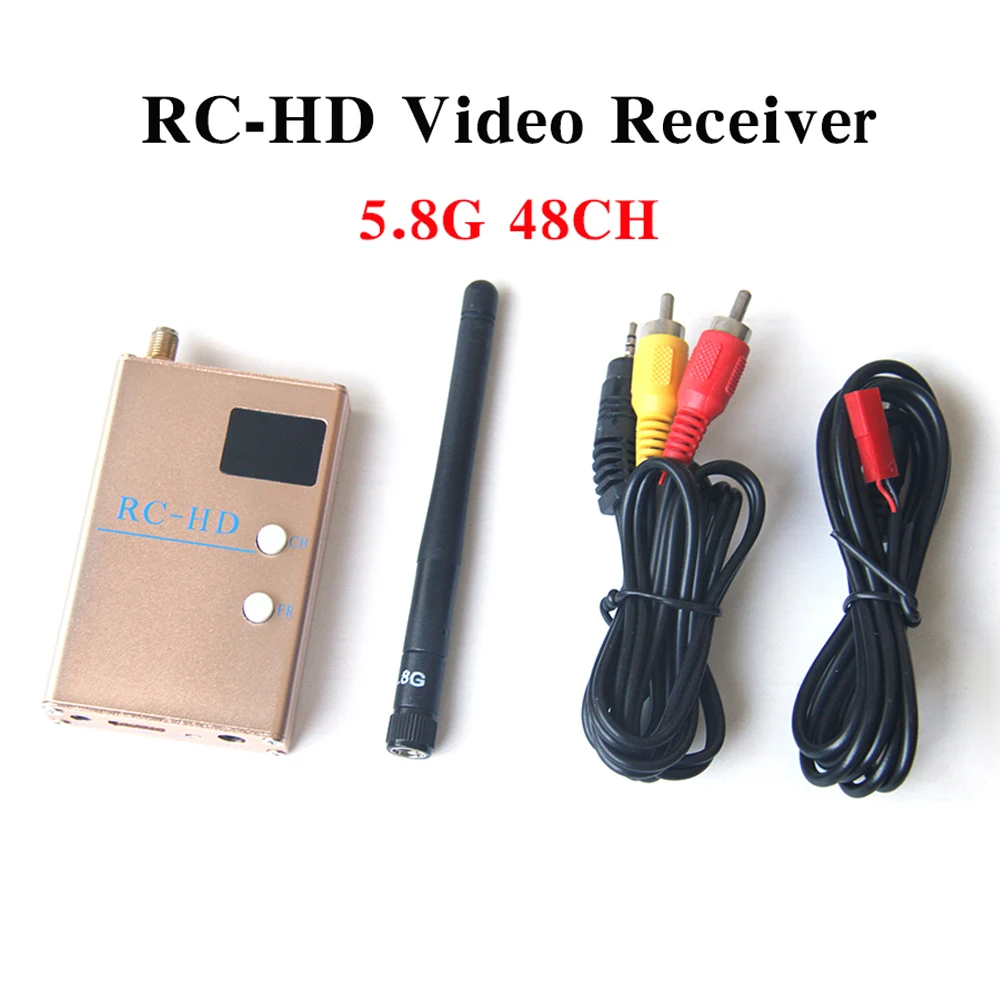 Receptor de vídeo RC HD FPV, 5,8G, 5,8 GHz, 48 canales, salida HDMI de