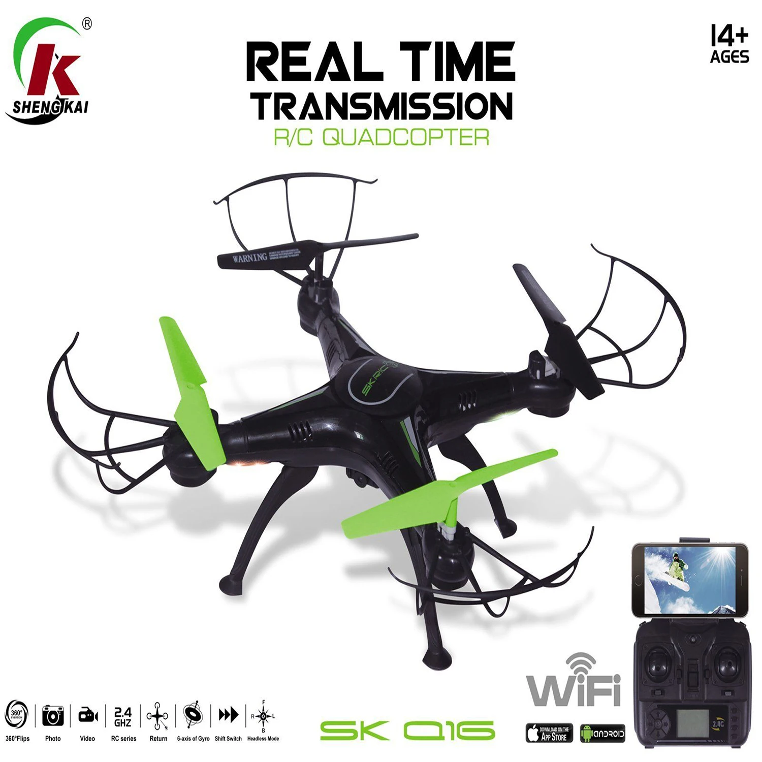 WiFi FPV 2.4Ghz 4CH RC Quadcopter Drone 2MP HD Camera RTF UAV | Электроника