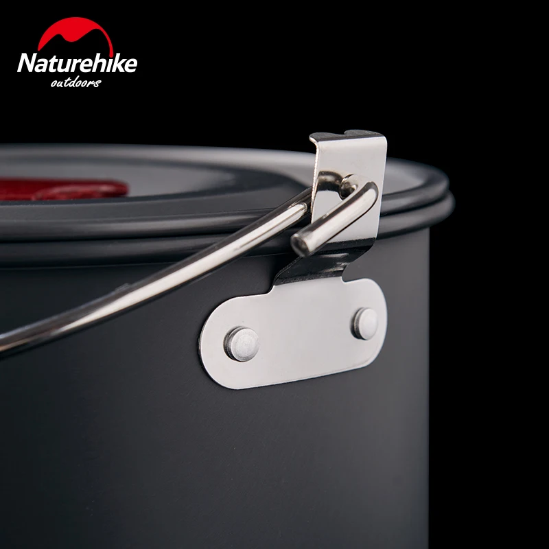 NatureHike 4L Camping al aire libre de utensilios de cocina olla de cocina 4-6 persona utensilios para Camping Picnic conjunto Pot Camping Picnic NH17D021-G