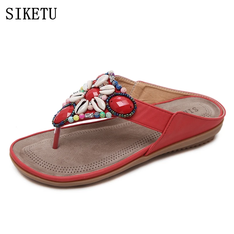 SIKETU Summer women casual Comfortable Breathable Flat sandals woman ...