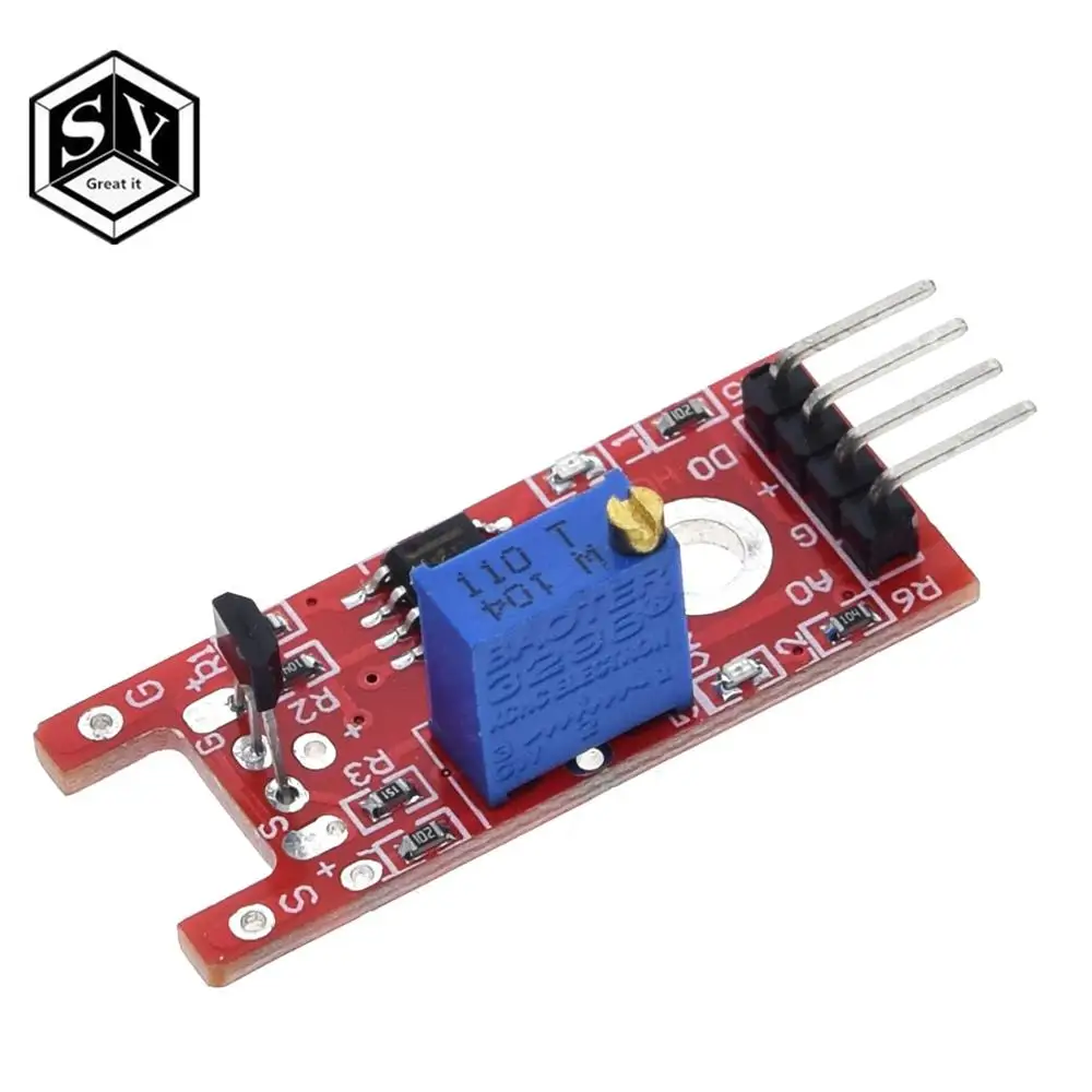 

Smart Electronics 4pin KY-024 Linear Magnetic Hall Switches Speed Counting Sensor Module diy Starter Kit KY024 for arduino