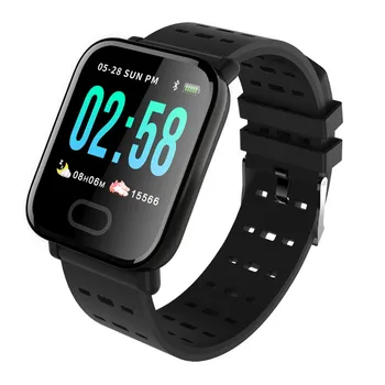 

A6 Waterproof Color Screen Smart Wristband Heart Rate Monitor Fitness Tracker Blood Pressure Smartwatch For Android IOS
