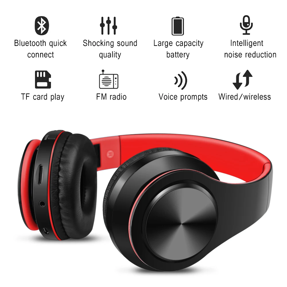 SAZ Bluetooth наушники с басами спортивные Поддержка TF AUX микрофоном для ПК мобильного