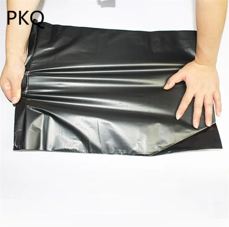 

100pcs 10 sizes 11x17cm/ 45x60cm Black Plastic Mail Bag Carrier Bags Glossy Black Color Poly Mailer Shipping Bag