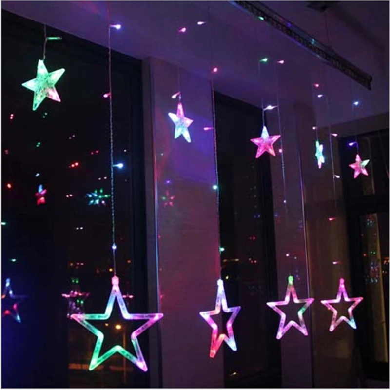 Pentagram curtain string light (2)