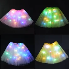 Children Birthday Dance Led Lights Tutu Mesh Party Skirts For Performance Sexy Light Up Ball Mini Tutu Fancy Dress led party Children Birthday Dance Led Lights Tutu Mesh Party Skirts For Performance Sexy Light Up Ball Mini Tutu Fancy Dress led party