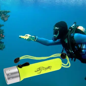

Q5 LED Diving Flashlight Underwater Scuba LED Flashlight Torch Lanterna 2000 Lumen Waterproof Led Light For Diver Flash Light