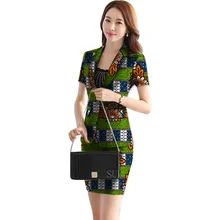 

African print women skirts+blazers set fashion pattern ladies dashiki clothes custom slim fit suit set office worker clothing