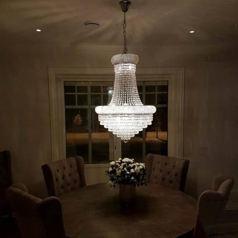 Large crystal chandeliers living room chandelier led ceiling chandelier