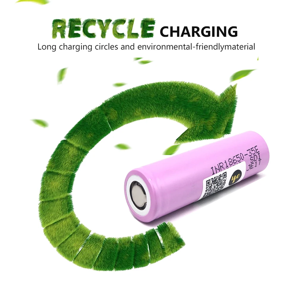 Оригинал для samsung 18650 3500mAh INR18650 35E li ion 3 7 v Аккумуляторная батарея электронной