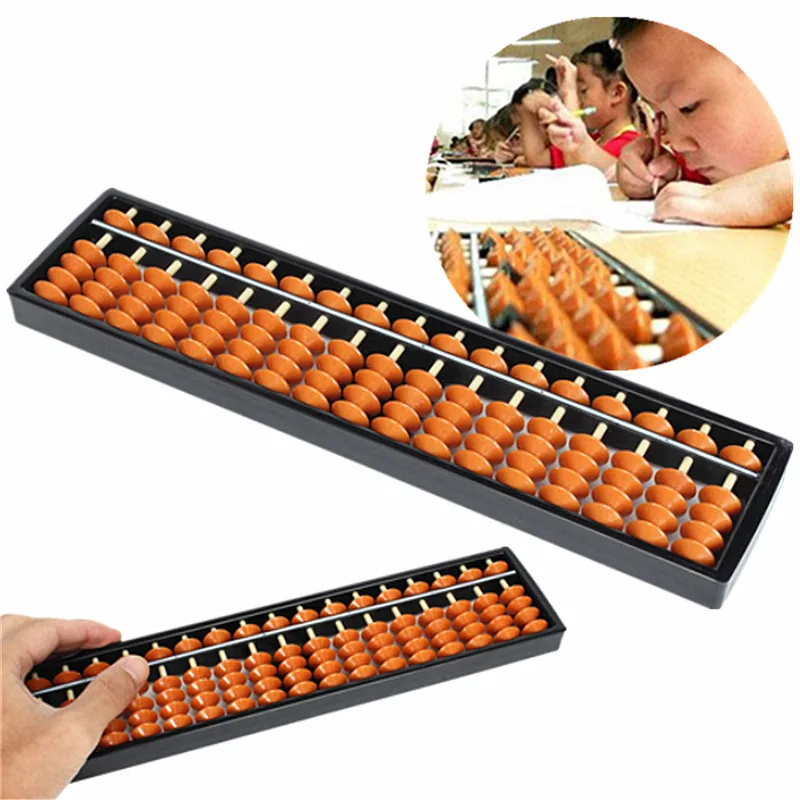 

JIMITU ABS Non-toxic Materials Plastic Abacus Arithmetic Soroban 17 Digits Kids Maths Learning Educational Calculating Toys Tool