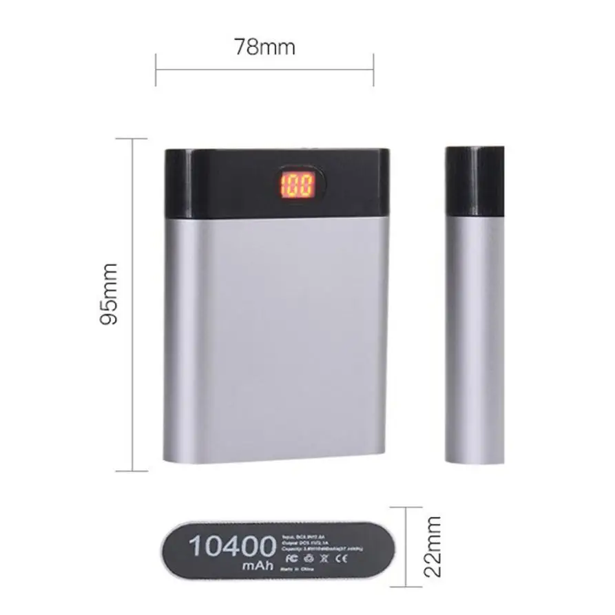 HIPERDEAL новый 5 в двойной USB 4X 18650 чехол для аккумулятора зарядное устройство коробка