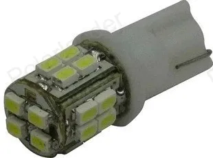 10 штук 20SMD 1206 Габаритные фонари автомобильные куполообразный индекс автомобиля светодиодный светильник Клин для лампочек белый свет DC12V