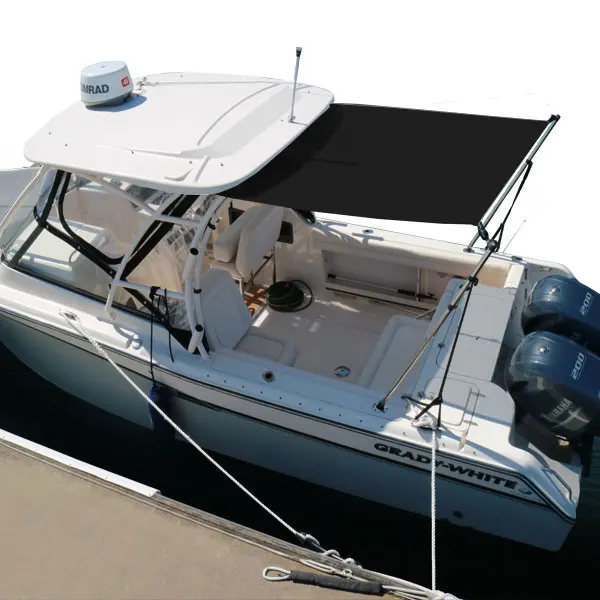 Морской лодка кормовой тент комплект расширение для T-Top и каюты лодки с телескопическими полюсами из нержавеющей стали