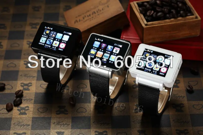 Free Shipping 2013 Newest watch phone 1.3MP camera world unlocked Mobile Phone 1.8&quotTouch screen GPRS bluetooth MP3 mp4 Compass |