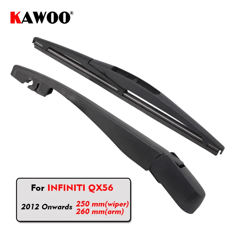 KAWOO Car Rear Wiper Blade Blades Back Window Wipers Arm For Infiniti