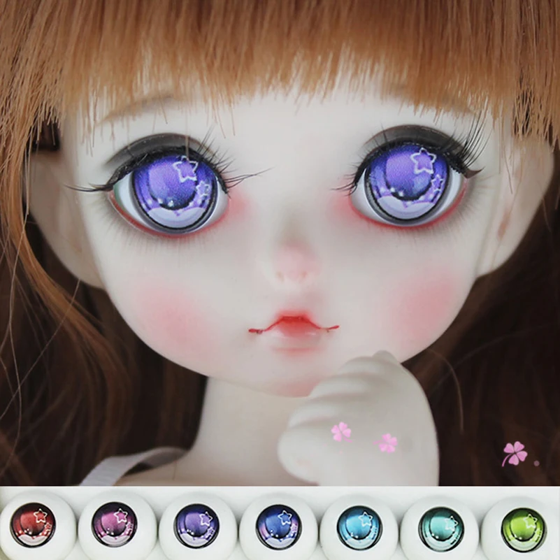 Акрил Фэнтези звезда DIY BJD куклы глаз 14 мм 16 18 20 22 24 глазного яблока для 1/3 1/6 1/4 кукла