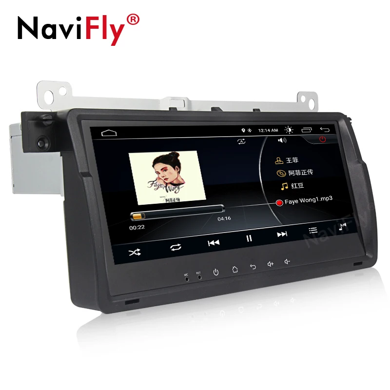 Best NaviFly 8.8 inch Android 8.1 Car multimedia player for BMW E46 M3 1998-2006 with Radio GPS navigation Stereo head unit Wifi BT 4