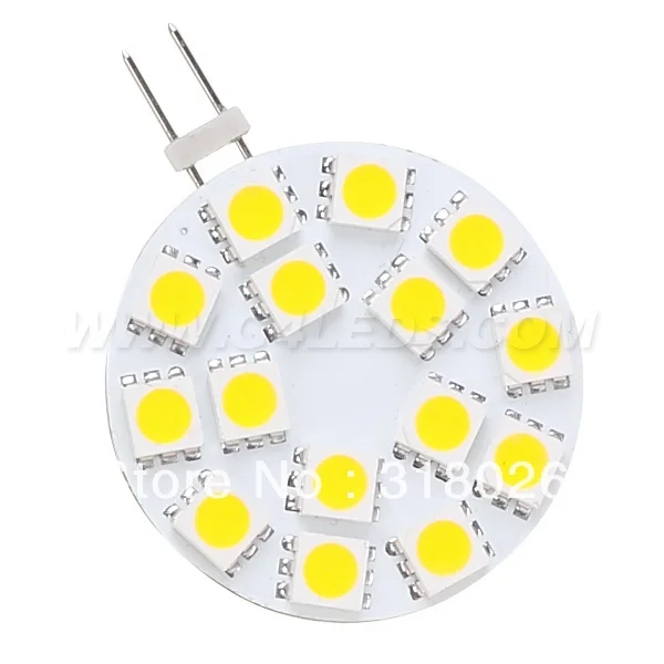 Бесплатная доставка 15led 5050 SMD LED диммируемая G4 База точечного света лодки морские