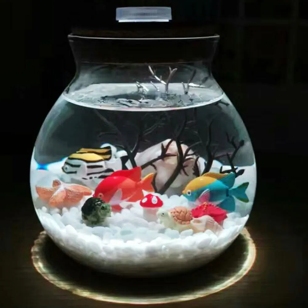 10 см Terrariums Wish Bottle Ночной светильник Luminaria цветной 10 см светодиодный Terrariums Wish Bottle Ночной светильник стеклянная бутылка для аквариума