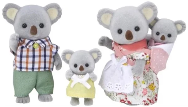 

Sylvanian Family of Koala family without box mini size action Figures Anime Cartoon figures dolls Child gift