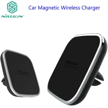 

Nillkin car QI Wireless Charger Holder Magnetic Air Vent Mount pad for samsung s8 s8 Plus s7 S7 Edge Note 5 for iPhone 7 7 Plus