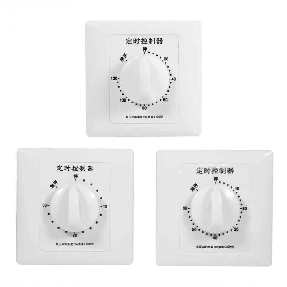 

Timer switch AC 220V Mechanical Timer Swtich Electronic Digital Time Countdown Control Interruptor 30/60/120 Intelligent Timer