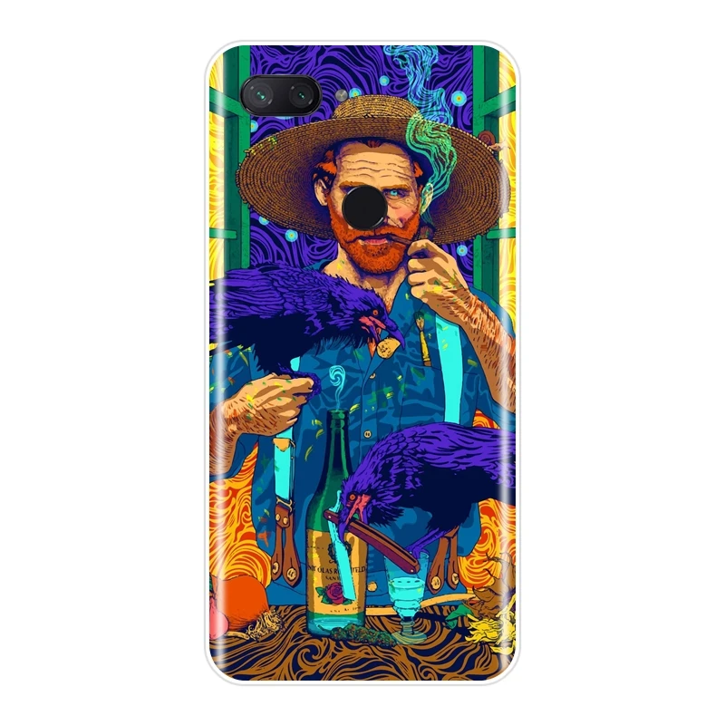 Van Gogh Art Phone Case For Xiaomi Mi 5 5C 5S 5X 6 6X Plus Soft Silicone Back Cover For Xiaomi Mi A1 A2 8 Lite SE Case