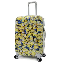 KUNDUI Students computer Trolley Bag ABS PC Travel Bags Suitcase Cartoon Large Capacity Travel Suitcase Luggage