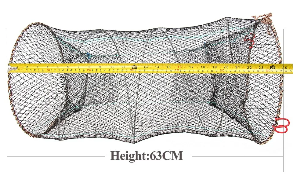 BlueSardine Складная рыболовная сеть Клетка Краб Ловушка литая рыболовная сеть рыболовные снасти