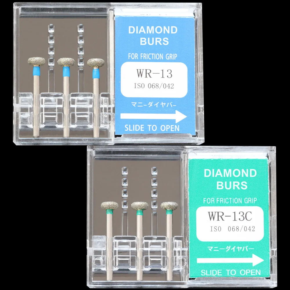 

10 Boxes (30 Pcs) Dental Diamond Burs WR-11 / WR-13 / WR-13C / WR-31F Polisher Drill FG 1.6mm High Speed Handpiece DIA-BURS