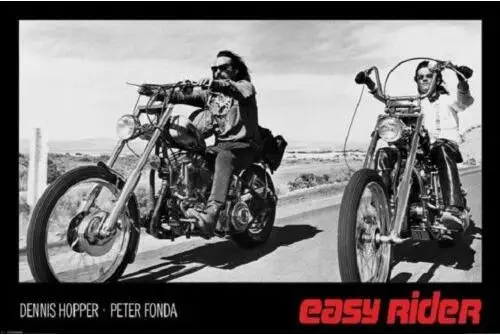 EASY RIDER MOVIE BIKES Шелковый постер декоративная стена картина 24x36 дюймов | Дом и сад