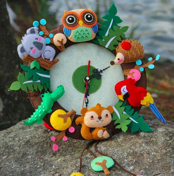 

Printable Felt Fabric Non Woven Home Decoration Pattern Bundle For Sewing Dolls Crafts 15*15 cm 6pcs/pack