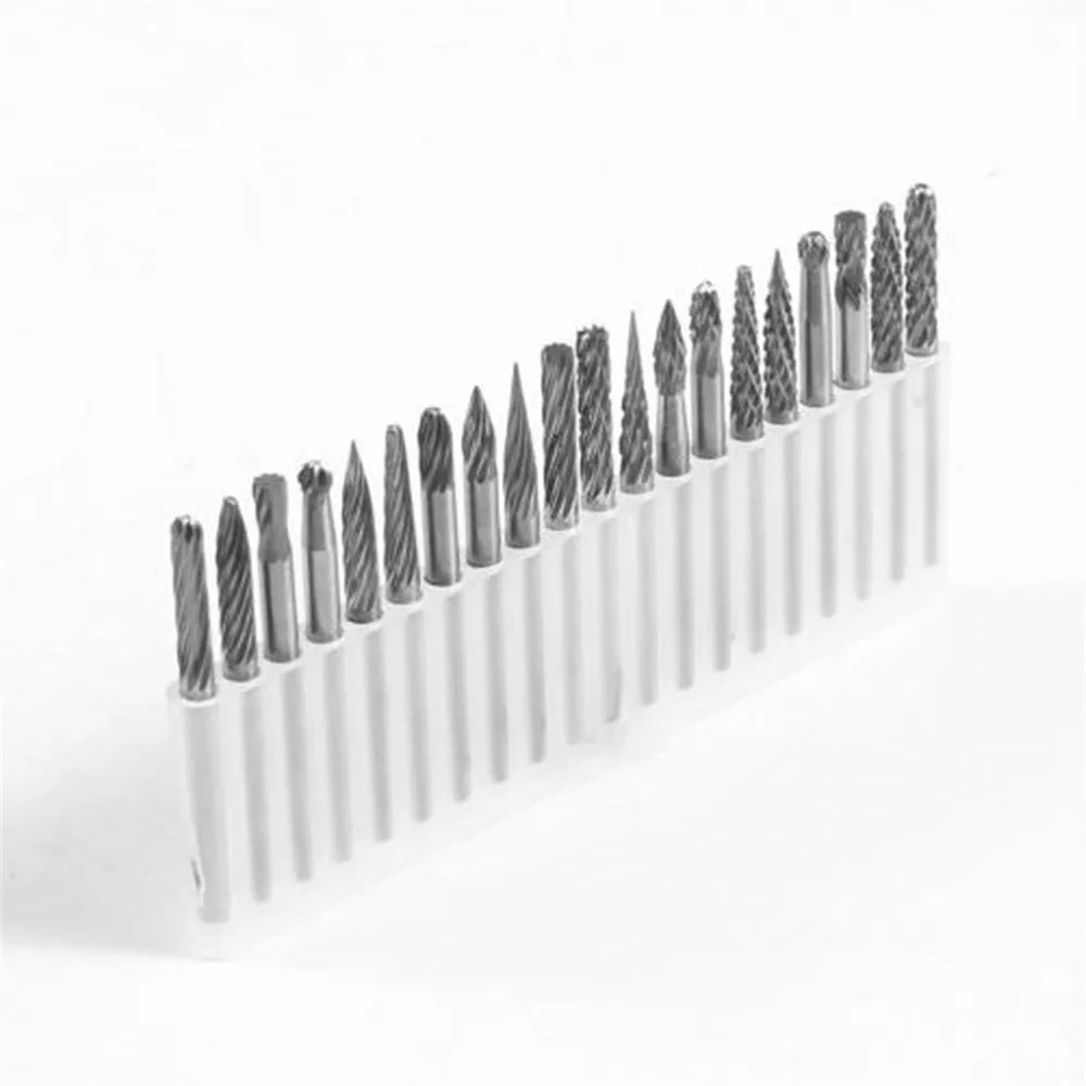Portable 20pcs Tungsten Steel Solid Carbide Burrs Rotary Tool Drill Bits Set 3*3mm Good Portable 20pcs Tungsten Steel Solid Carbide Burrs Rotary Tool Drill Bits Set 3*3mm Good