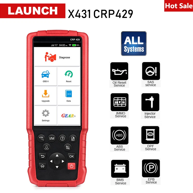 

Launch X431 CRP429 Full System OBD2 Code Reader OBDII Auto Diagnostic Tool Car Scanner Automotive PK CRP429C Creader CRP123