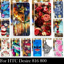 For HTC Desire 816 800 D816W Case Hard Plastic Mobile Phone Cover Case DIY Color Paitn Cellphone Bag Shell