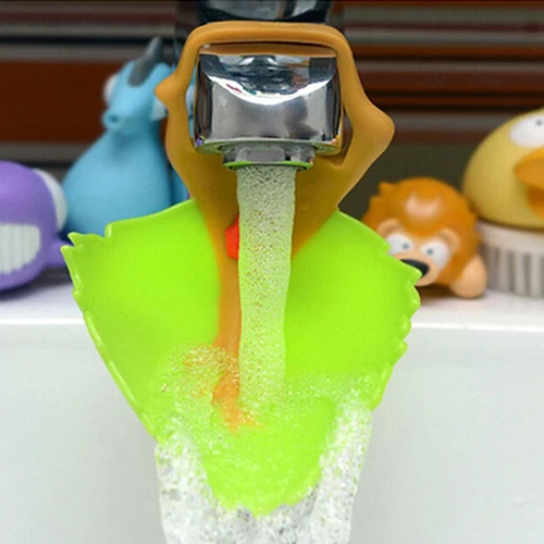 Toddler Kids' Cute Bathroom Hand Washing Helper Leaf Style Sink Faucet Extender Toddler Kids' Cute Bathroom Hand Washing Helper Leaf Style Sink Faucet Extender