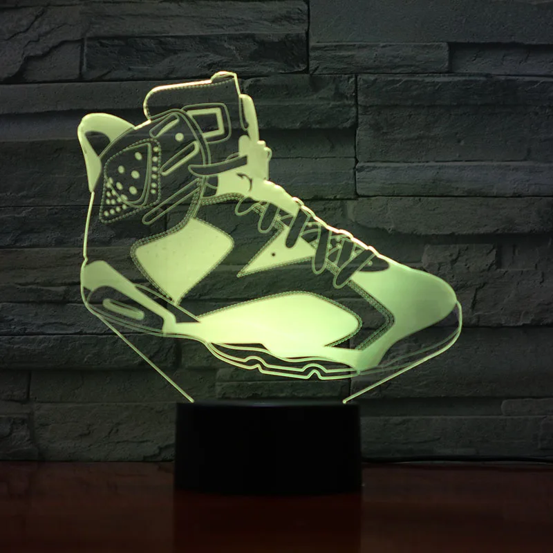 

Led Night Light Gradient Nightlight Atmosphere Table Lamp Bedside Boys Children Kids Baby Gifts Nachtlicht 3d Jordan Shoes AJ 6