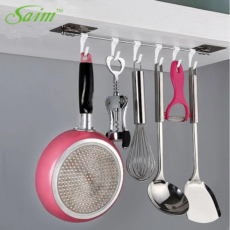 Saim вакуумный крепкий присоска для кухни S крюк для подвесной двери металлическая настенная вешалка для ванной комнаты 42,5 см вешалка для ключей для одежды
