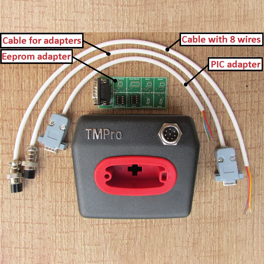 

Original TMPro 2 TMPro2 Transponder Key Programmer & PIN Code Calculator & TMPro MC68HC805P18 Motorola Adapter