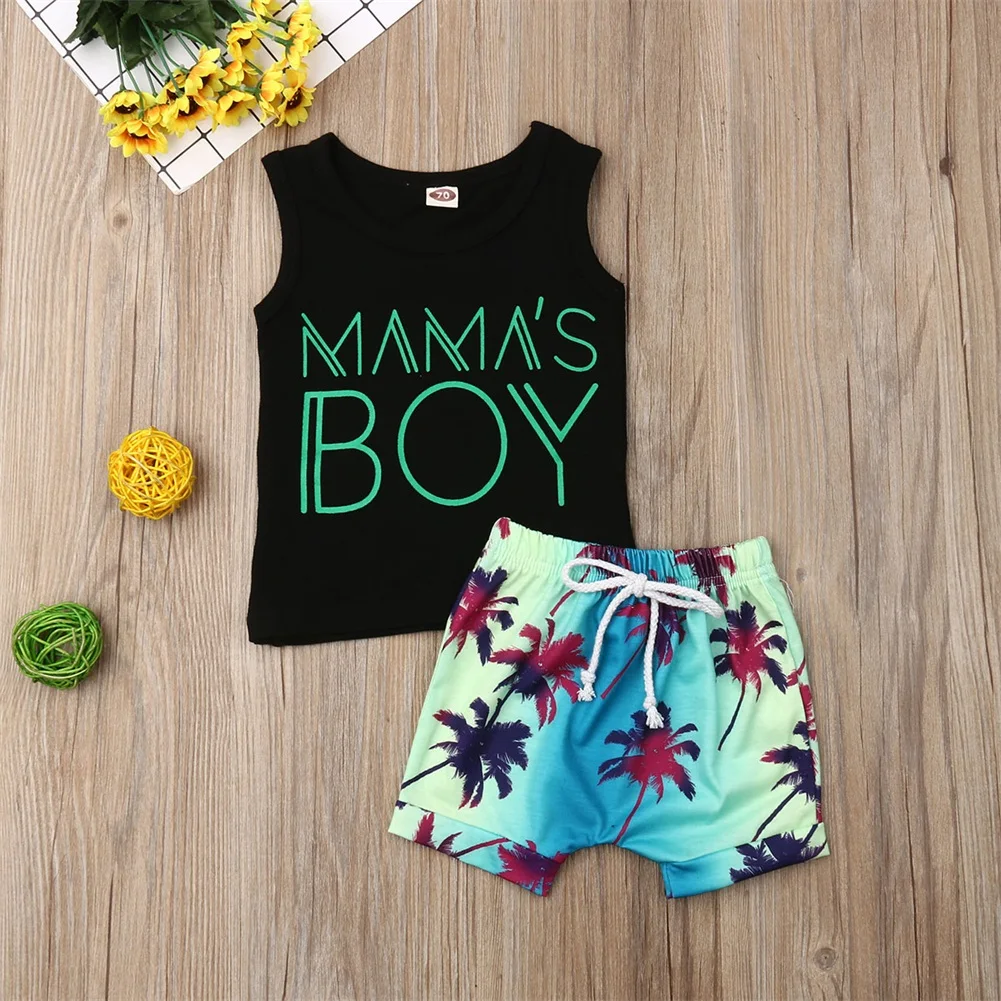 

Baby Boy Sleeveless Vest Tank Top & Short Pants Newborn Infant Clothes Outfits
