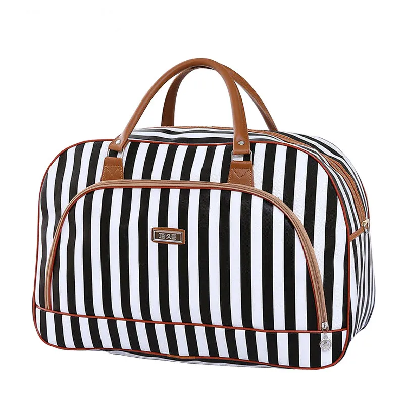 Golden Trumpet Black Travel Fashion Lightweight Large Capacity Duffel Portable Waterproof Foldable Storage Carry Luggage Tote Bag
