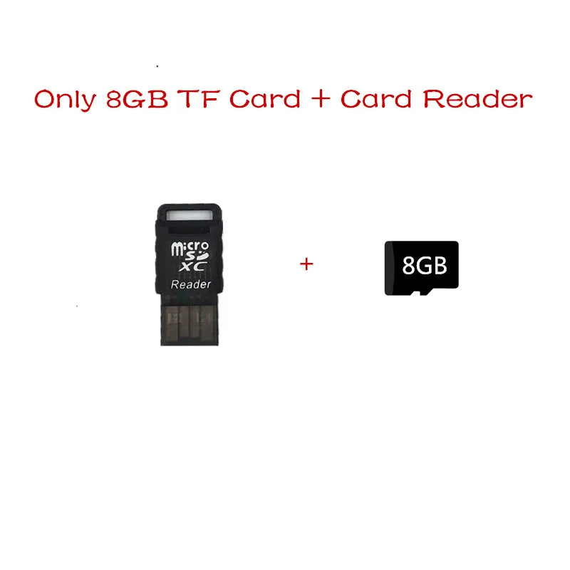Водонепроницаемые Bluetooth Смарт-часы с удаленной камерой спортивные Смарт-часы браслет поддержка TF sim-карты для IOS Android телефон - Цвет: Only 8GB Card Reader